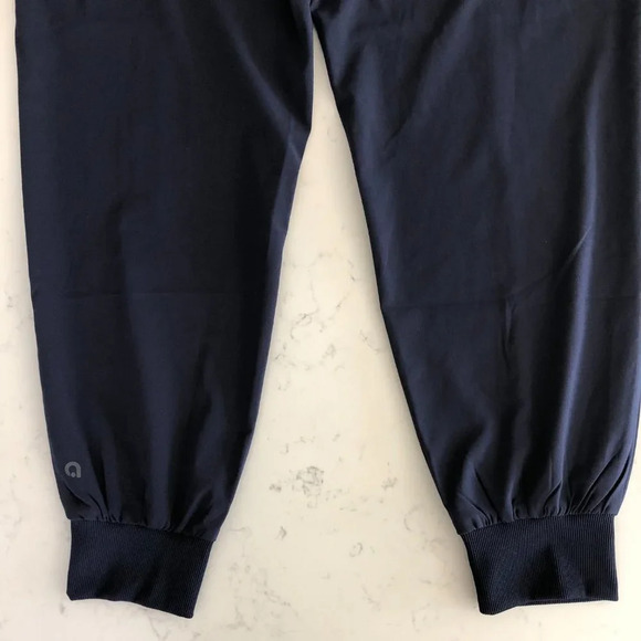 Hyba Lightweight Pull On Jogger Pants Ribbed Drawstring Waist + Cuffs Navy Sz S - Picture 10 of 14